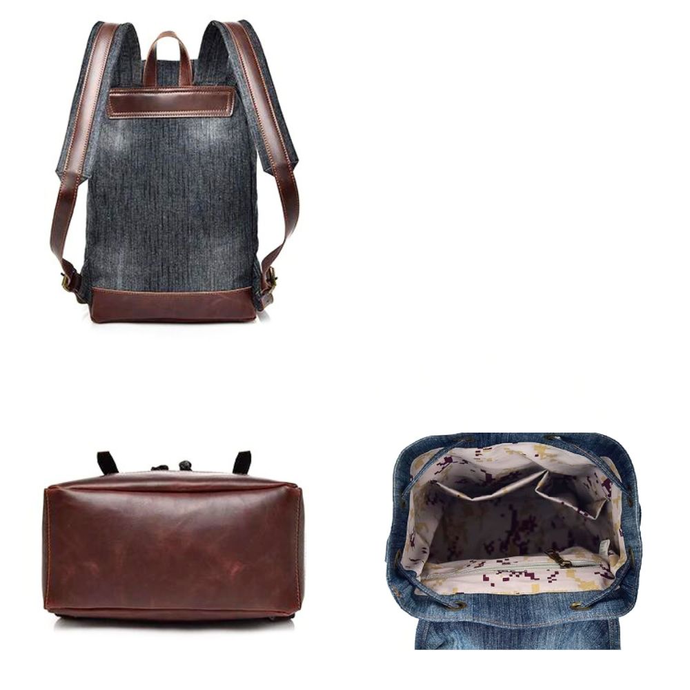 Mochila Denim Urbano Con Hebillas